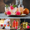thumbnail image 2 of Moldes de hielo de rosas 3D para cocina, bandejas pequeñas para cubitos de hielo de 1,3 pulgadas, 9 rejillas, bonita forma de flor, goma de silicona para hielo, divertido fabricante de bolas de hielo, 2 of 5