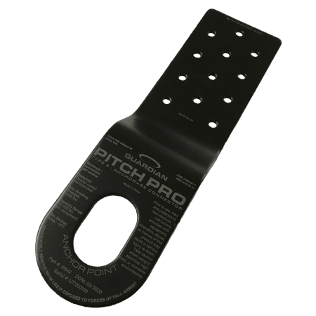 

Guardian Fall Protection Pitch Pro Slotted Roof Anchor Black