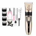 thumbnail image 1 of Professional Pet Grooming Kit with Electric Clipper (Golden), Stainless Steel & Ceramic Blades, Adjustable Guide Combs, Steel Straight Scissors, Nail Clippers, File, Steel Comb, Spare Blade, Charging, 1 of 6