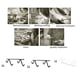 thumbnail image 2 of Bearachild Estante para colgar tazas, montaje de tornillo de repuesto, estilo Simple, hogar, cocina, sartén, colgador de secado, soporte negro Type2 NO2, 2 of 6