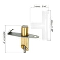 thumbnail image 2 of Unique Bargains 36.5 x 13.5mm Rabbit Waterer Automatic Poultry Drinker Feeder Duck-Mouth Type, Golden 10 Set, 2 of 5