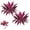 (2PCS), variant on 2PCS Large Realistic Artificial Boston Fern & Dragon's Blood Tree Plants, with Vibrant Pink/Purple Leaves, Outdoor Fake Ferns with UV Resistance, Great for Garden, Patio(6PCS)