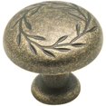 thumbnail image 1 of Weathered Brass Leaf Cabinet Knob Pulls BP1581-R2 Amerock's "Inspirations" Collection - 10 Pack, 1 of 2