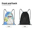 thumbnail image 5 of Kdxio Summer Gnome,Cute Gnome Print Drawstring Backpack Bag,Waterproof Draw String Back Sack, Gym Drawstring Bags Swim Bag For Unisex, 5 of 9