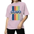 thumbnail image 2 of Officially Licensed Dots Retro Rainbow Design Women's T-shirt, 2 of 3
