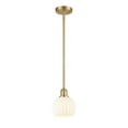 thumbnail image 2 of Innovations Lighting - White Venetian - 1 Light Stem Hung Mini Pendant In Modern, 2 of 7
