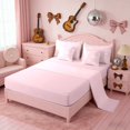 thumbnail image 4 of Erosebridal Pink White Cowgirl Horse Cactus Print Twin Bedding Sets, Western Theme Bedding Comforter Set for Girls, Pink Reversible 7 Pieces, 4 of 6