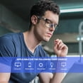 thumbnail image 2 of ANYLUV Blue Light Glasses for Computer and Reading Lightweight Al-Mg Metal Anti-Eye Strain Glasses for Woman & Men, 2 of 9