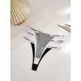 thumbnail image 2 of 3pcs Letter Print Thongs, 2 of 5