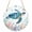 blue, variant on Teal Sea Turtle Coastal Round Front Door Welcome Sign, 7.8 Inch Wall Hanging Decor for Indoor Outdoor, Summer Beach Ocean Coral Home Porch Hanger Decorations for Holiday Gift