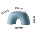 thumbnail image 4 of Taburete plegable para niños, minimalista, moderno, protector de PP, ligero, arcoíris Azul, 4 of 9