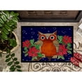 thumbnail image 3 of Carolines Treasures PJC1097MAT Whose Happy Holidays Owl Door Mat Indoor Rug or Outdoor Welcome Mat 18x27 Doormat  27"L x, 3 of 4