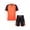 Orange, variant on HULIJA Boys' Basketball Outfits Soccer Jerseys Football Training Uniform Sports Shirts and Active Red S