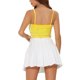 thumbnail image 3 of INSPIRE CHIC Top de Cami de Fiesta de Navidad para Mujeres con Tirantes de Espagueti de Terciopelo con Lentejuelas Amarillo XL, 3 of 6