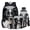 Border Collie, variant on Garronmavis Lizard Print Backpack Set Boy School Bags Cool Kids Book Bag & Insulated Lunch Bag & Lightweight Pencil Case & Water Bottle Sling Bag Set for School Student