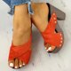 thumbnail image 4 of Nuevas sandalias de mujer cómodas con suela gruesa y tacón alto con tiras cruzadas y boca de pescado Wmkox8yii  hfjk3544, 4 of 5