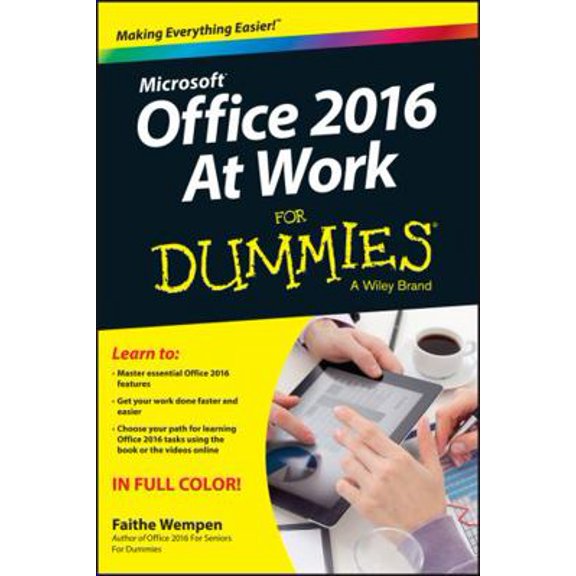 Pre-Owned Office 2016 at Work for Dummies (Paperback) 1119144604 9781119144601