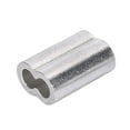 thumbnail image 4 of 666pcs 1mm/0.04inch Double Holes Aluminum Clip Silver Aluminum Crimping Loop Cable Ferrule Wire Crimping Sleeve Double Holes Wire Rope Ferrule for Wire and Rope, 4 of 9