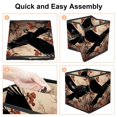 thumbnail image 4 of Crow Collapsible Storage Cubes, Cube Organizer Bins with Handle, 10.8"x10.5"x10.6", Large Capacity, 4 of 6