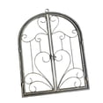 thumbnail image 5 of FashionCha Arched Window Wall Decor Metal Scroll Wall Decor Retro Farmhouse Rustic for Yard Imitation Rust Color, 5 of 9