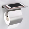 thumbnail image 5 of 3X Soporte de Papel Higiénico de Montaje En Pared de Acero Inoxidable Moderno con Estante de Teléfono Soporte de Papel En Rollo Accesorio de Baño Baño, 5 of 5