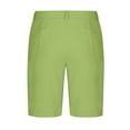 thumbnail image 5 of Tumotour Linen Shorts For Man Solid-Color Casual With Pockets Button Zipper Shorts Half Shorts Pants Workout Shorts Short Beach Shorts Summer Shorts, 5 of 6