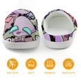 thumbnail image 5 of Invader Zim Pattern Kid's Cotton Slippers Winter Warm Soft Plush Slippers with Rubber Sole Non-Slip Indoor Outdoor Slip on Shoes Fluffy House Slippers For Boys Girls Teen, 5 of 8