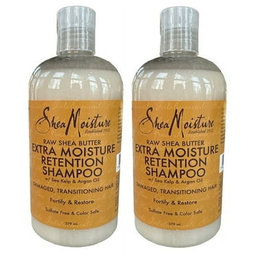 2 Pack - Shea Moisture Raw Shea Butter Extra Moisture Retention Shampoo 379ml /each