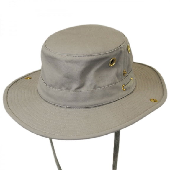 Tilley Size 7 3/8 Unisex T3 Cotton Duck Snap-up Brim Hat, Khaki