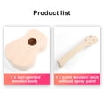 thumbnail image 5 of DIY Ukulele 21 inch 4 Strings Ukulele DIY Ukulele Kit Basswood Handmade Ukulele Kit for Beginners Kids, 5 of 9