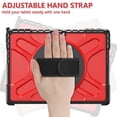 thumbnail image 5 of XYX Case for 13 inch Microsoft Surface Pro 11/Surface Pro 10/Surface Pro 9, 360 Rotating Heavy Duty Shockproof Cover with Kickstand and Hand Strap (Red), 5 of 7
