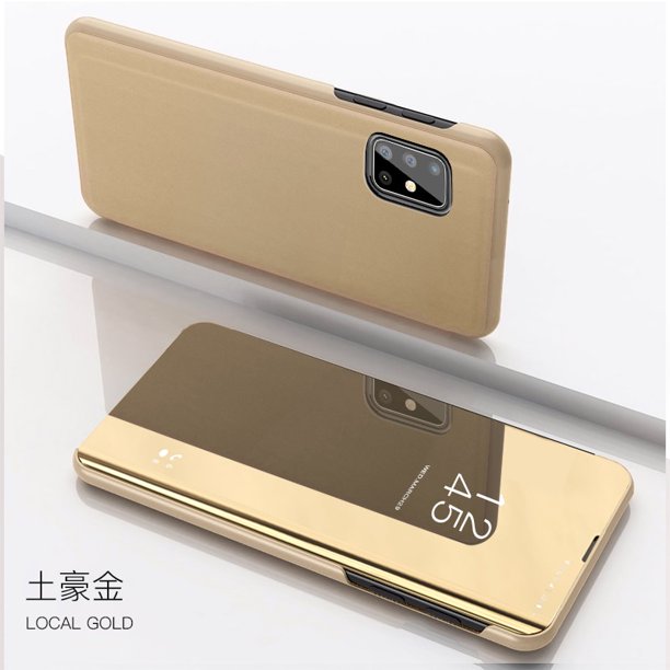Funda con tapa de espejo inteligente para Samsung Galaxy A12 A22 A32 A52 A72 A21S A31 A41 A51 A71 S20FE S21 Plus M21 M31 M51 M52 S10 Lite Tan Jianjun unisex