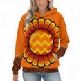 thumbnail image 6 of Weiqiqre Womens Sweatshirts Thanksgiving Turkey Hoodie Cozy Fall Apparel, Thanksgiving Outfit, Fall Fashion, 6 of 7