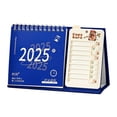 thumbnail image 1 of Calendario de escritorio 2025, lista de tareas, papel grueso, planificador mensual decorativo, calendario de mesa para decoración del hogar de mesa de Azul, 1 of 8