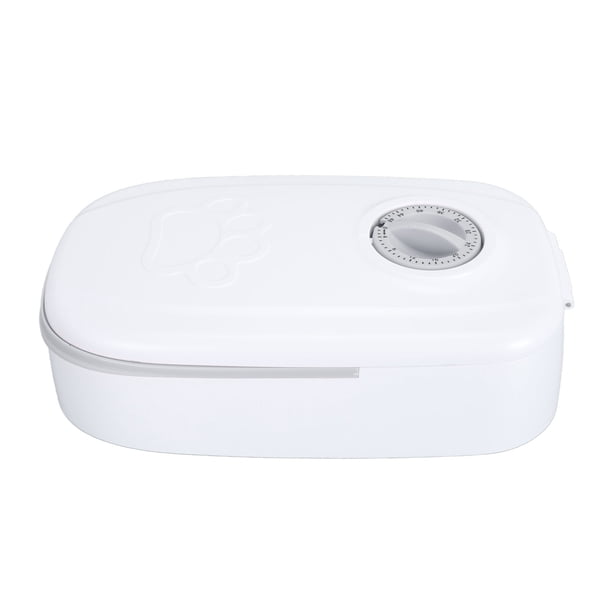 Comedero Automático Para Gatos, Bandeja De Comida Grande, Hebilla Giratoria, Espacio Para Bolsas De Hielo, Pies Antideslizantes, ABS Respetuoso Con El Medio Ambiente Para
