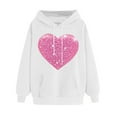 thumbnail image 3 of Inverlee Valentines Day Sweatshirt Women Sweet Love Heart Graphic Sweatshirts Trendy Pullover Sweater Tops Round Neck Gifts Long Sleeve Tops for Women, 3 of 5