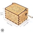 thumbnail image 2 of Luxtrada Wooden Music Box Mom/Dad To Daughter -You Are My Sunshine Engraved Toy Kid Gift (Mom to Daughter), 2 of 10