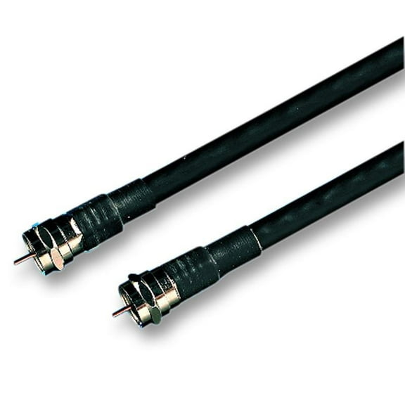 VDC - Satellite Lead, F Plug to F Plug with CT100 Coaxial Cable, 3m Black