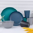 thumbnail image 3 of Supernal 32pcs Wheat Straw Dinnerware Sets,Plastic Plates and Bowls Sets for 8,Unbreakable Plates and Bowls Sets Dishwasher Safe Microwave Safe Fun Colors Perfect for Cooking Family Camping Picnics, 3 of 8