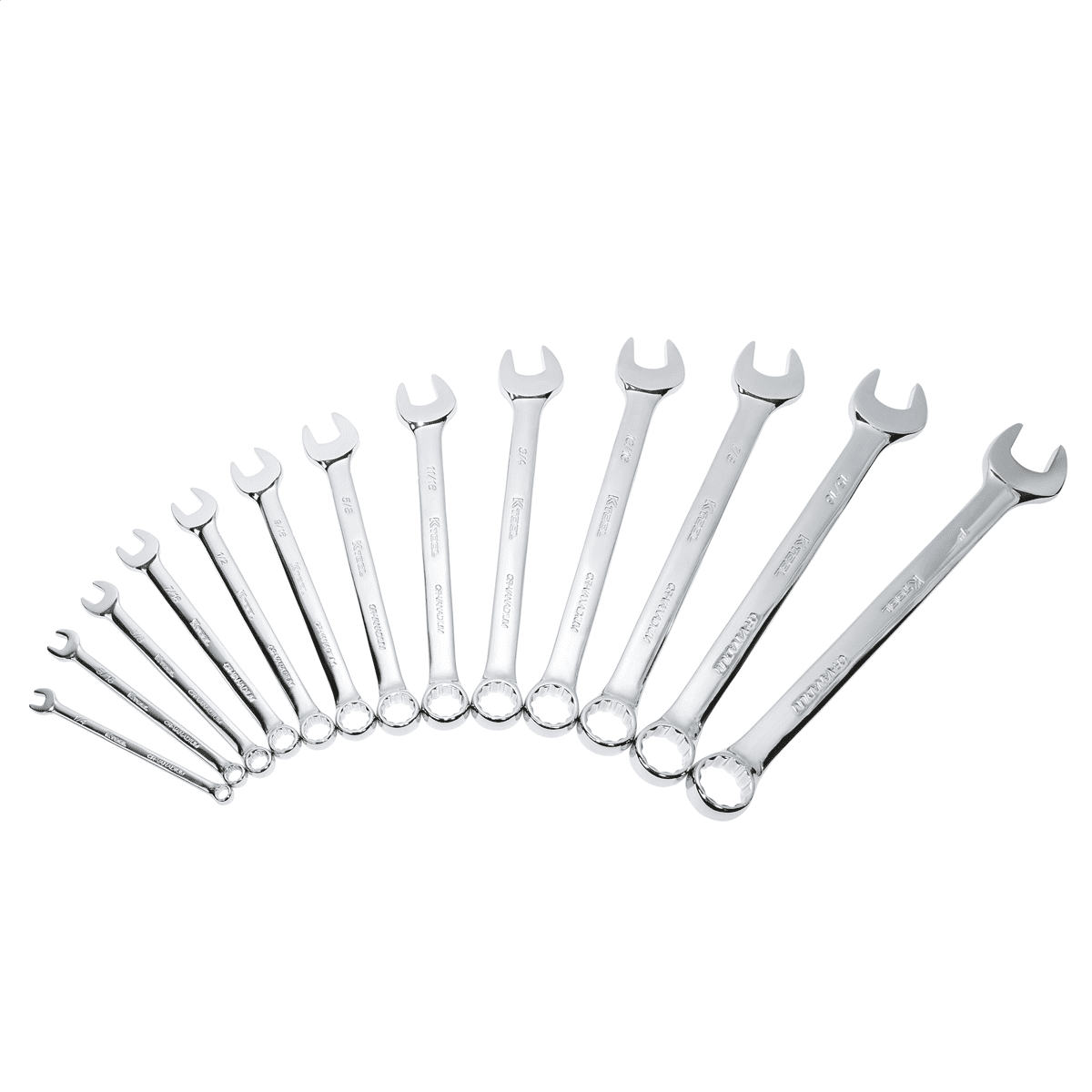 K-Tool 41013 13-pc SAE Combination Wrench Set, Fractional 1/4 to 1