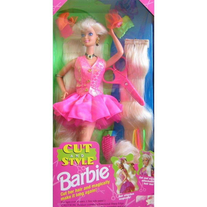 Cut and Style BARBIE Doll w Attachable Hair (1994) 