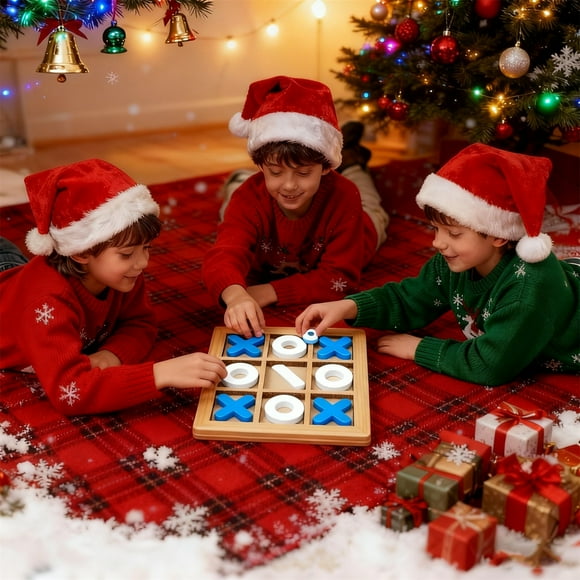 ICQOVD Jouet Anti-Stress, Morpion Niños Niños Jeux de Société Intérieur Jouer Tic-Tac-Toe Morpion
