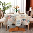 thumbnail image 4 of Oval Tablecloth 52 x 70 Inch, Boho Orange Tablecloth for Oval Table, Fabric Wrinkle Free Washable Waterproof Fall Leaf Tablecloth Oval Table Cloth for Dining Room Table, 4 of 6