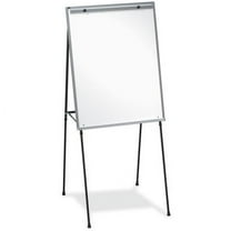 Lorell Dry Erase Display Easel, 28" x 34", Adjustable Height 40" to 70", Black