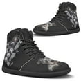 thumbnail image 3 of Wismoutput Black All-Match Barefoot Shoes with Dogs for Men Big Boys High-Top Minimalist Barefoot Shoes Unique Print Sneakers, 3 of 7