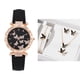 thumbnail image 1 of Reloj de cinturón digital negro con diseño de mariposa, accesorios incluidos, 1 of 2