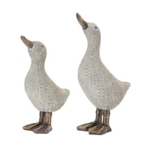 Melrose International LLC Duck (Set of 4) 8.25"H, 10.375"H Resin