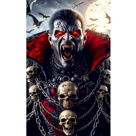 Horror Characters 5D Diamond Painting Tools for Adults DIY Diamond Art Tools for Beginners with Round Full Diamond Diamond Gemstones Home Wall Painting Art Decoration Gift Artwork