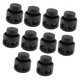 thumbnail image 2 of Tapones de plástico Uxcell para cordones de 2 agujeros para tienda 10 Pcs Negro, 2 of 5