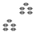 thumbnail image 1 of Inteprter 10 Uds. Adhesivo de pared acrílico flor espejo autoadhesivo calcomanía dormitorio hogar DIY decoración de pared para niños habitación de No.02 2piezas Inteprter CBP046772, 1 of 6